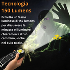 Chiave Anti-Aggressione Elettrica (Torcia, Elettroshock, Allarme)